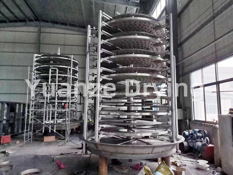 Iron oxide yellow disc dryer