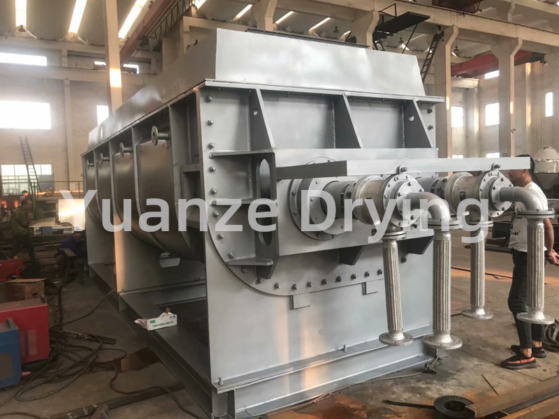 Experimental small hollow blade dryer